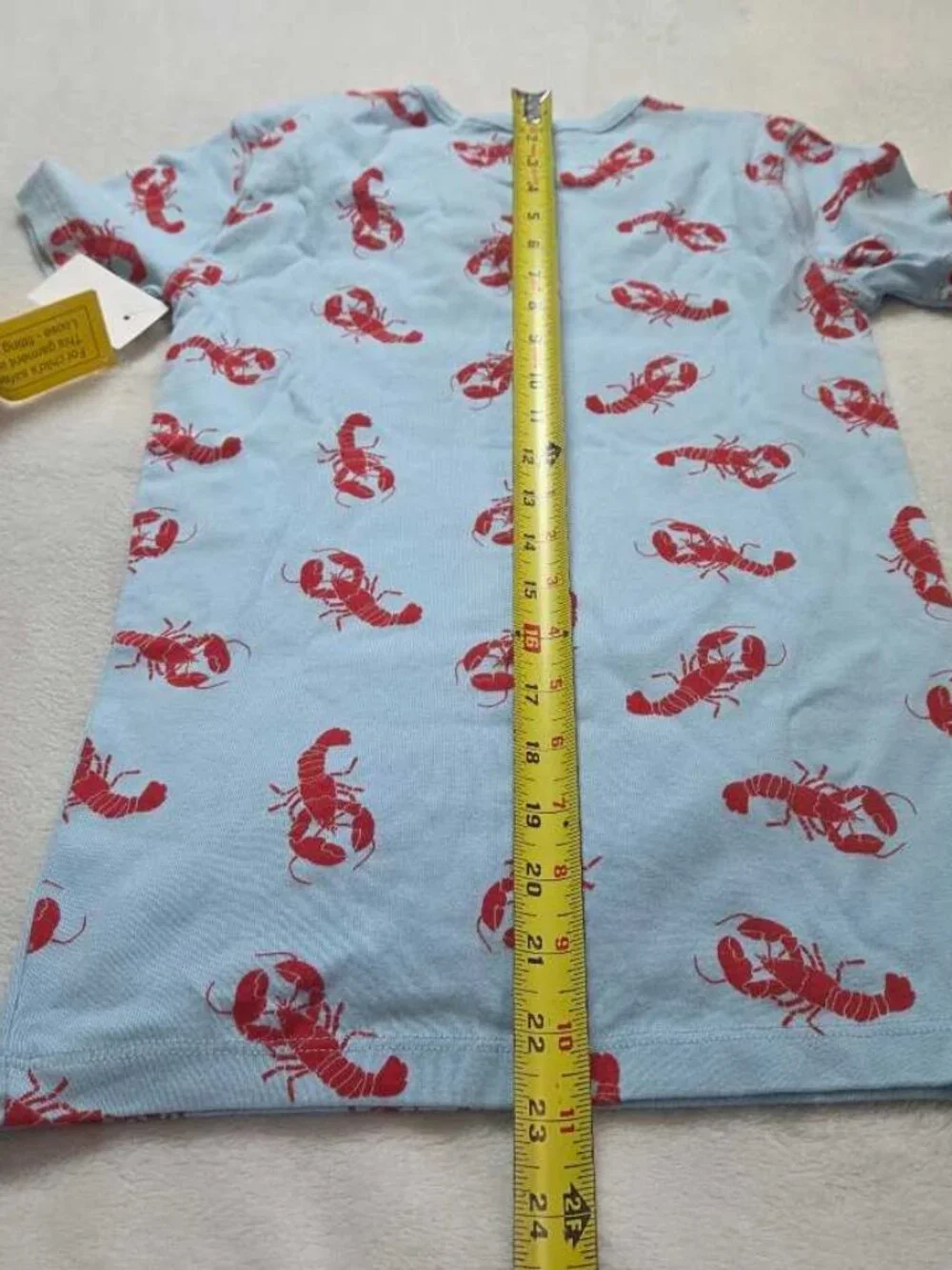 New boys 12 J.Crew Factory Crewcuts short-sleeve Lobster pajama set shirt shorts